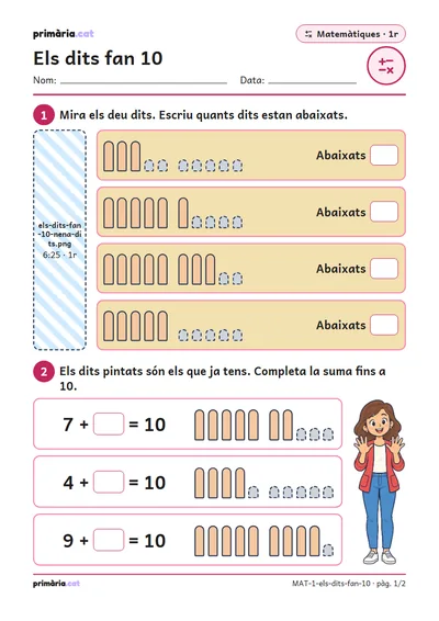 Pàgina 1 de 2: Els dits fan 10