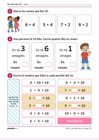 Pàgina 2 de 2: Els dits fan 10