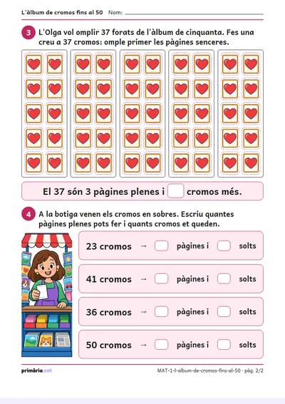 Pàgina 2 de 2: L'àlbum de cromos fins al 50