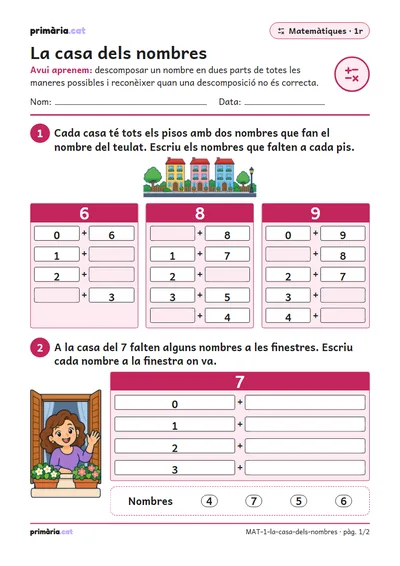 Pàgina 1 de 2: La casa dels nombres