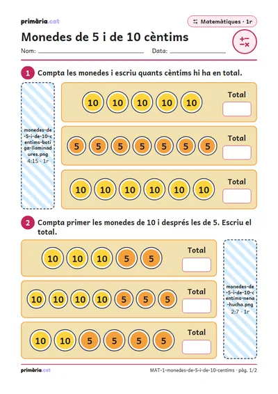 Pàgina 1 de 2: Monedes de 5 i de 10 cèntims