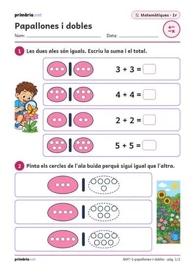 Pàgina 1 de 2: Papallones i dobles
