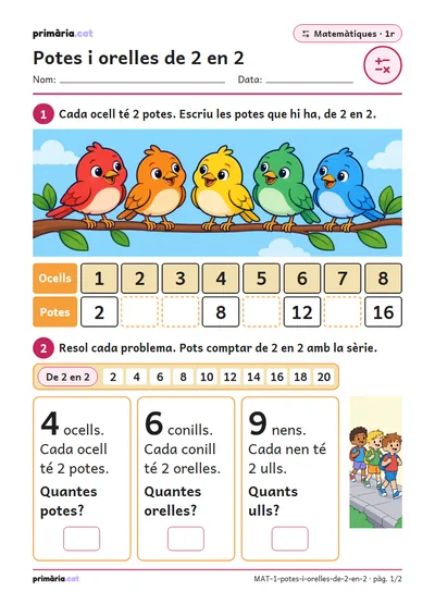 Pàgina 1 de 2: Potes i orelles de 2 en 2