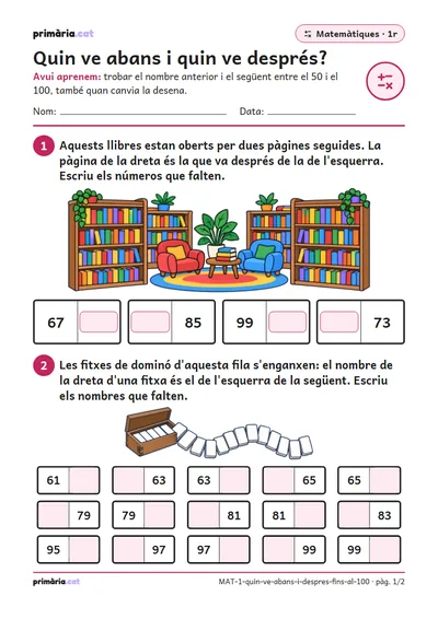 Pàgina 1 de 2: Quin ve abans i quin ve després?