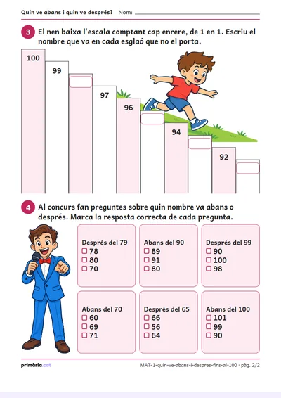 Pàgina 2 de 2: Quin ve abans i quin ve després?