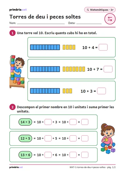 Pàgina 1 de 2: Torres de deu i peces soltes