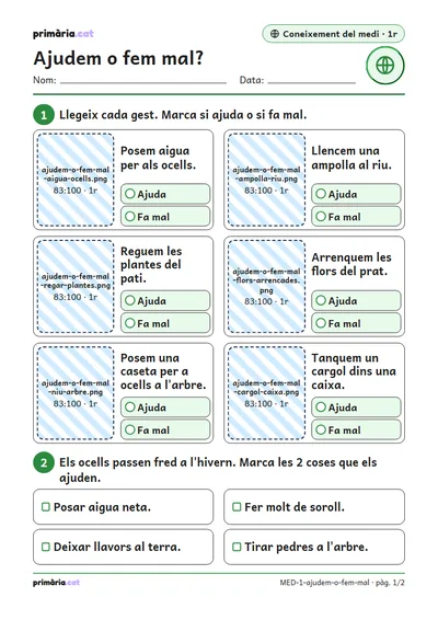 Pàgina 1 de 2: Ajudem o fem mal?