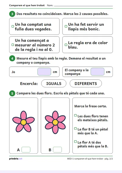 Pàgina 2 de 2: Comparem el que hem trobat