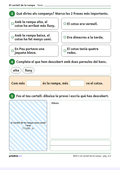 Pàgina 2 de 2: El cartell de la rampa
