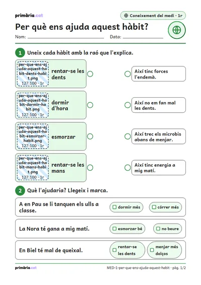 Pàgina 1 de 2: Per què ens ajuda aquest hàbit?