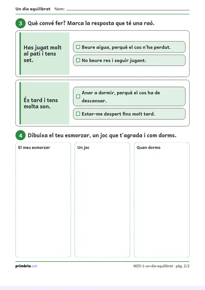 Pàgina 2 de 2: Un dia equilibrat